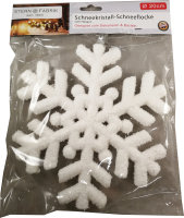 Styrophor Snow Schnee Schneekristall- / Schneeflocke NEU